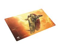 Gamegenic - Star Wars Unlimited Fett's Firespray Game Mat - Officially Licensed, Full-Color Printed, Playmat, Slip-Resistant 24" by 14" Rubber Mat, Compatible with TCGs & LCGs