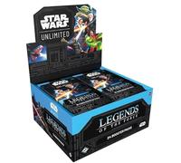 Star Wars Unlimited - Legends of The Force Display (EN) - 24 Booster + Heartforcards® protezione spedizione