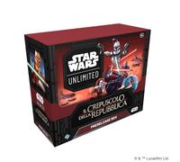 Star Wars: Unlimited TCG Crepuscolo della Repubblica PRERELEASE BOX - Lanciati all'Avventura nelle Guerre dei Cloni! Include 6 Booster Pack, 12+ Anni, 2+ Giocatori, 20 Minuti di Gioco