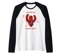 Star Wars Valentine's Day You're My Chew Love Chewbacca Maglia con Maniche Raglan