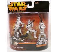 Star Wars Vendetta dei Sith Clonatori Confezione 3-Pezzi 3.75" Hasbro 2005