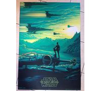 STAR WARS VII FORCE AWAKENS AMC IMAX LOTTO 4 MANIFESTI DAN MUMFORD PHASMA REY