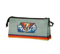 Star Wars Vintage-Astuccio Triplo FAN, Grigio, 23 x 11 cm