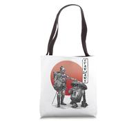 Star Wars Visions C-3PO R2-D2 Black and White Color Pop V-2 Tote Bag