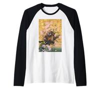 Star Wars Wicket The Ewok Spring Cherry Blossoms Sakura Art Maglia con Maniche Raglan