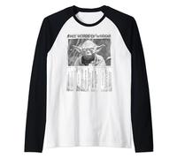 Star Wars Yoda Free Words Of Wisdom Flyer Maglia con Maniche Raglan
