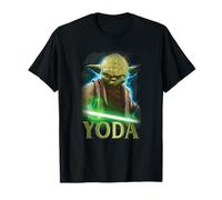 Star Wars Yoda With Lightsaber Maglietta
