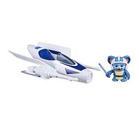 Star Wars- Feature Vehicle Northwest Pilota Jedi Nubs, Statuetta con Nave, Scala 10 cm, Giocattoli Bambini, Colore Gommini, F8015