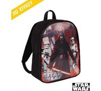 STAR WARS Zaino Zainetto Bimbo Effetto 3D Nero Misure 28x23x10