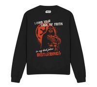 Star WarsDad Jokes Disturbing Felpa Darth Vader Adulto Unisex (TV20841)