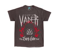 Star WarsThe Dark Side Tour Maglietta Stampa posterioreLavato Vintage (TT449)