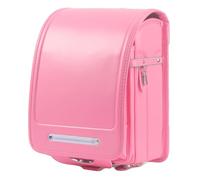 Star-Wind Ransel Randoseru automatico Giapponese Borse di Scuola per ragazzi ragazze Senior PU pelle leggera Pioggia Copertura, Rosso ciliegia, giapponese