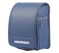 Star-Wind Ransel Randoseru automatico Giapponese Borse di Scuola per ragazzi ragazze Senior PU pelle leggera Pioggia Copertura, Blu scuro, giapponese