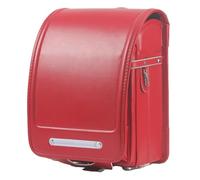 Star-Wind Ransel Randoseru automatico Giapponese Borse di Scuola per ragazzi ragazze Senior PU pelle leggera Pioggia Copertura, Vino rosso, giapponese