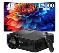 Staratlas proiettore 4K con WiFi e Bluetooth, 12000 l portatile nativo 1080P Mini proiettore per iPhone, 5G proiettori di film all'aperto per Home Cinema, HDMI, USB, supportato