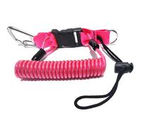 Starbea Scuba Diving Snappy Coil Strap with Quick Release Buckle, Underwater Anti-Lost Safety Lanyard for Diving Camera Photography Loss Prevention, Safety Strap (Pink)