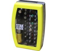 Starblock - Set di 32 punte di avvitamento, 6 impronte (Tx, Tx TR, Ph, Pz, Hexa, Piatti)