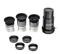 Starboosa Set completo di oculari per telescopio, ottiche multirivestite, set di oculari da 3,2 cm con lenti da 4 mm, 10 mm, 20 mm, 5 lenti Barlow, 2 filtri lunari, 2 filtri polarizzanti