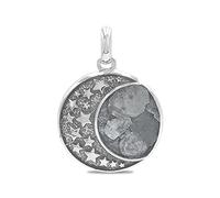 Starborn Campo del Cielo Meteorite Starfield Pendente in argento sterling