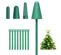 Starbover Supporto per puntale per albero di Natale, adatto a tutti i tipi di base, per decorazioni di Natale, Halloween, decorazioni per albero di Natale, stella, puntale per angelo, festival, verde