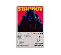 Starboy The Weeknd - Dipinto murale impermeabile e antimacchia, ad alta definizione, dipinto a spruzzo, pittura decorativa, per studio e caffetteria, resistente allo sbiadimento, senza cornice, 20 x