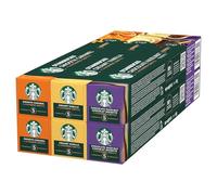 STARBUCKS Caffè Aromatizzato Variety Pack by Nespresso, 6 Confezioni da 10 Capsule (60 Capsule compatibili Nespresso)
