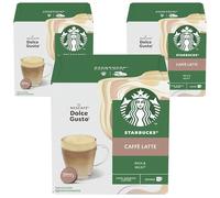 Starbucks Caffe Latte by Nescafe Dolce Gusto - Cialde da caffè (confezione da 3)