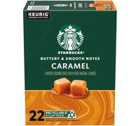Starbucks Cialde K-Cup Caffè Caramello Aromatizzato Naturale per Macchine da Caffè Keurig, 100% Arabica, 1 Scatola (22 Capsule)