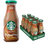 Starbucks, Frappuccino Coffee Drink, Deliziosa Bevanda a Base di Latte e Caffè Arabica, Gustalo Ben Freddo, Ideale come Colazione, Confezioe da 8 Bottiglie da 250 mL