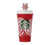 Starbucks Holiday 2024 tappo riutilizzabile per tazza e foro per bevande Bear...