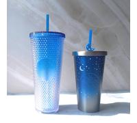 Starbucks Korea 2021 Summer Shine Blue Bling Stud 710 ml Sirena Via Lattea 59...