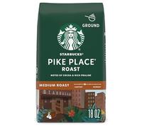 Starbucks Medium Roast Ground Coffee - Pike Place Roast - 100% Arabica - 1 borsa (18 once)