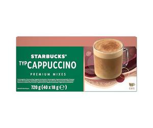 STARBUCKS Premium Instant Cappuccino Preparato Solubile Latte e Caffè, 40 Bustine da 18g (720g)