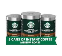 Starbucks Premium Instant Coffee - Medium Roast - 100% Arabica - 3 Tins (fino a 120 tazze totali)