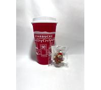 STARBUCKS Starbucks Holiday 2025 tazza riutilizzabile rossa 473 ml + tappo fo...