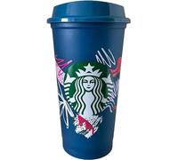 STARBUCKS Tazza da viaggio ecologica in plastica riutilizzabile, misura media, 473 ml, colore: verde acqua