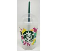 STARBUCKS Tazza fredda in plastica riutilizzabile con scritta in lingua inglese "Forget Me Not", edizione limitata, 40 ml