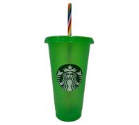STARBUCKS Tazza fredda riutilizzabile da 24 once che cambia colore verde estate 2023
