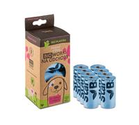 STARCH BAG Sacchetti BIO compostabili per feci 8 rotoli x 15 pezzi, blu