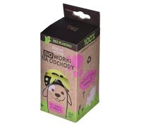 STARCHBAG Compostabili biomable sacchetti per escrementi 120 pezzi cavolo verde