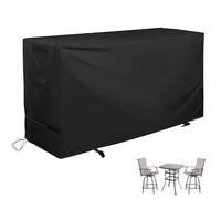 Starcrew Set di 3 coperture per set da bistrot da esterno, in tessuto Oxford impermeabile, copertura protettiva per patio e bar girevole, set da 3, 177,8 x 81,3 x 119,4 cm