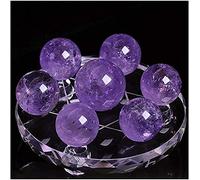 Starcyl Ball Crystal Ball Seven Star Array Statue Statue Figurine Ornamento Ornamento Decorazioni per la casa Ball Crack per scongiurare Gli Spiriti malvagi, reclutare ricchezza, trasferimento e