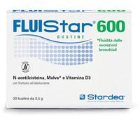 STARDEA Srl FLUISTAR 600 20 BUSTINE DA 3,5 G CON FRUTTOSIO ED EDULCORANTE SENZA GLUTINE