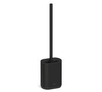 stardis Pure - Scopino per WC in silicone opaco, compatto, antibatterico, colore: nero