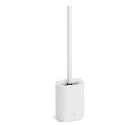 stardis Pure Spazzolone per WC in Silicone Opaco Spazzolone per WC Compatto Set di Spazzole Antibatteriche Bianco