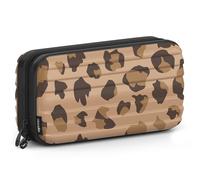 stardis Trousse per cosmetici con guscio rigido, da donna, da uomo, da toilette a forma di valigia, impermeabile, mini valigetta per donne, uomini, bambini, leo, Beauty case