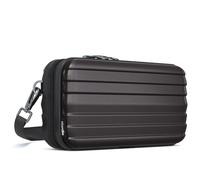 stardis Unibag Borsa a tracolla con tracolla con chiusura lampo, mini valigetta impermeabile, tasche interne per cosmetici, custodia rigida da appendere per uomo e donna, Nero
