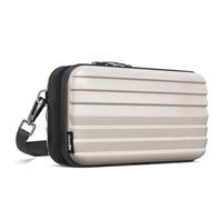 stardis Unibag Borsa a tracolla con tracolla con chiusura lampo, mini valigetta impermeabile, tasche interne per cosmetici, custodia rigida da appendere per uomo e donna, Grigio caldo, Contemporaneo