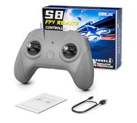 STARDRONE S8 Pro Controller Simulatore Drone FPV, 8 Canali Joystick Metallo, Compatibile con RealFlight/Phoenix RC/VelociDrone/Liftoff/for DJI Virtual Flight/DRL/Uncrashed, Modalità 2