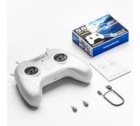 STARDRONE Telecomando Simulatore Volo Drone S8 8 Canali per Giochi FPV Drone, Supporto Sistemi & Piattaforme Popolari Piloti Principianti e Professionisti (Moda (Bianco)